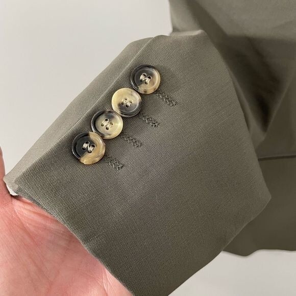 Hugo Boss‎ Mens Blazer Wool Suit Jacket Formal Padded Shoulder Brown Size 42R - Picture 5 of 9